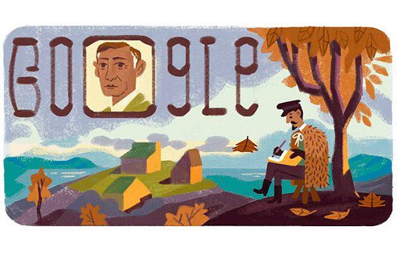  Google посвятил новый doodle русскому писателю Ивану Бунину 